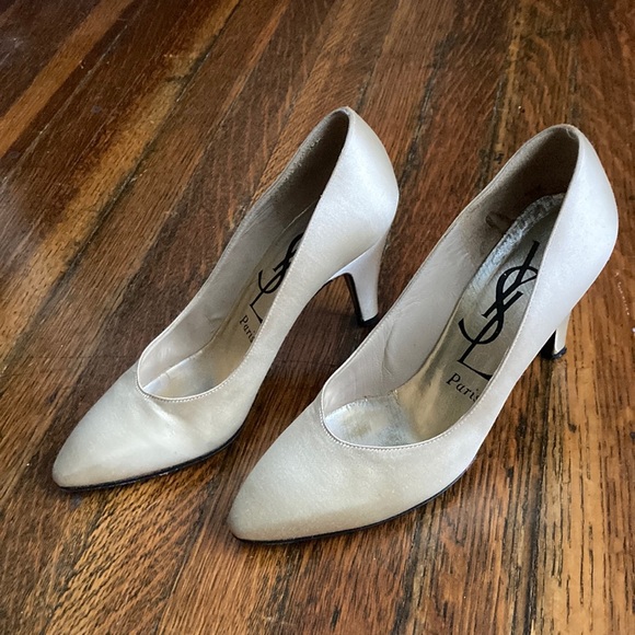 Vintage YSL Heels Size 5 - Picture 1 of 11